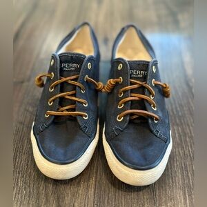 GUC Women's Sperry Top-Sider Slip-On Sneaker Shoes, Blue, Size: 7 M STS90550